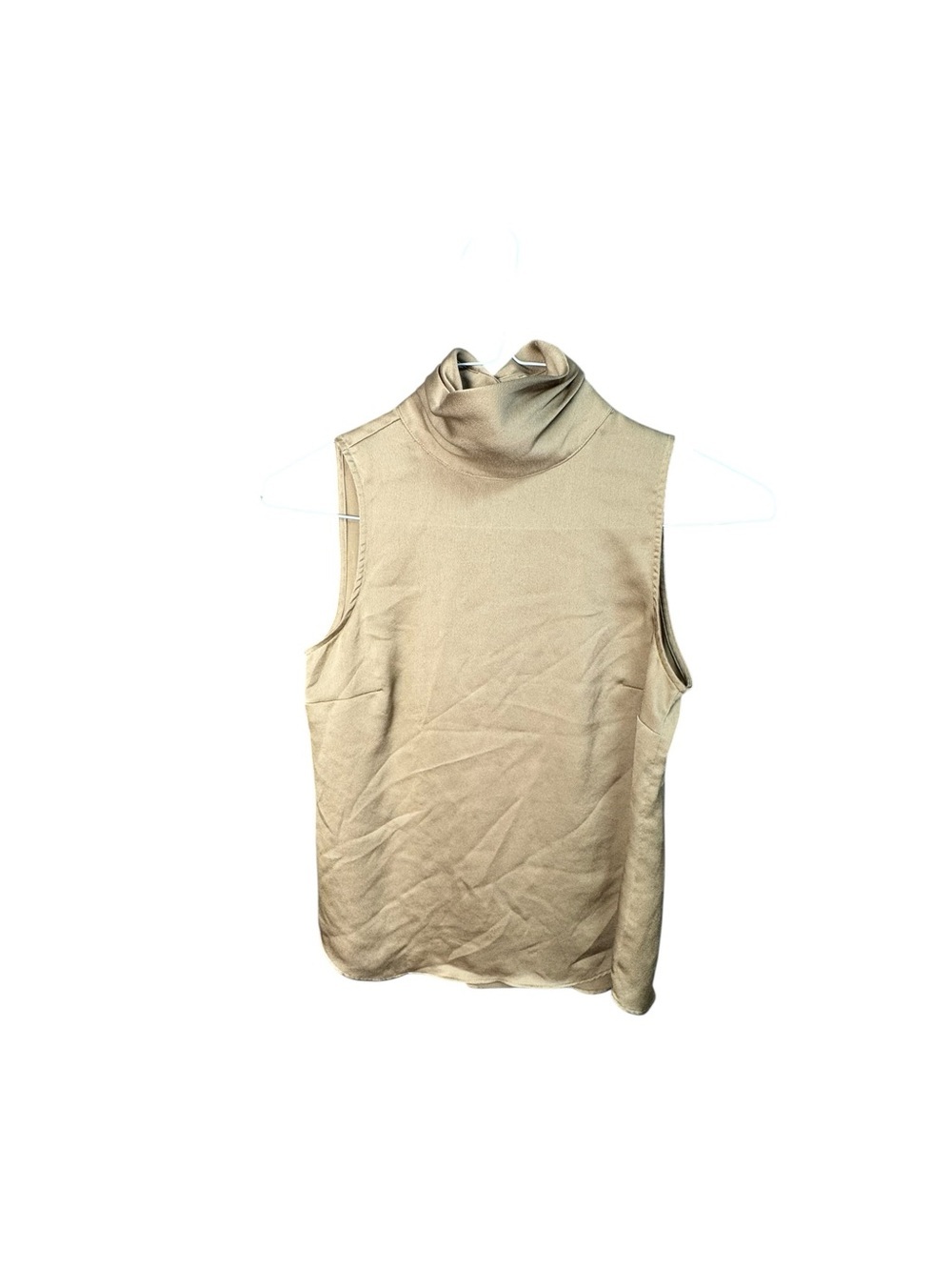 Vince Camuto Sleeveless Turtleneck Tank in tan